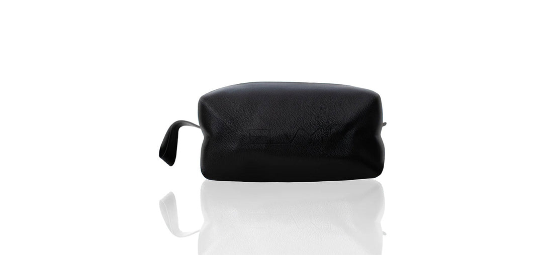 Mens leather toiletry bag