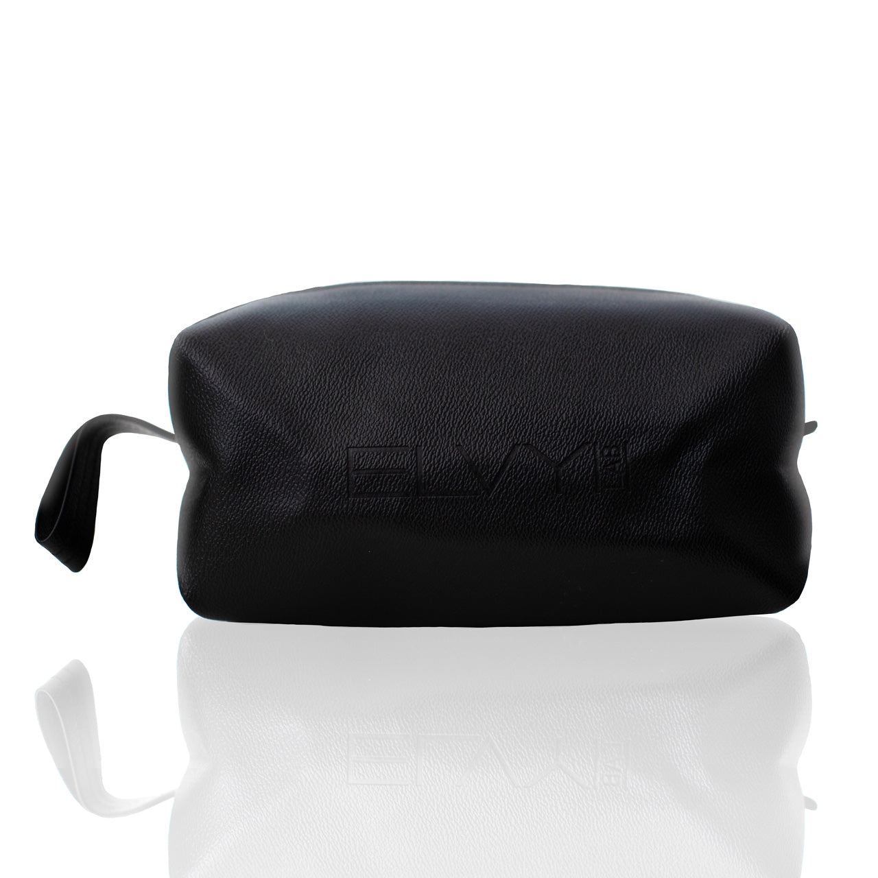 LEATHER TOILETRY BAG (BLACK)